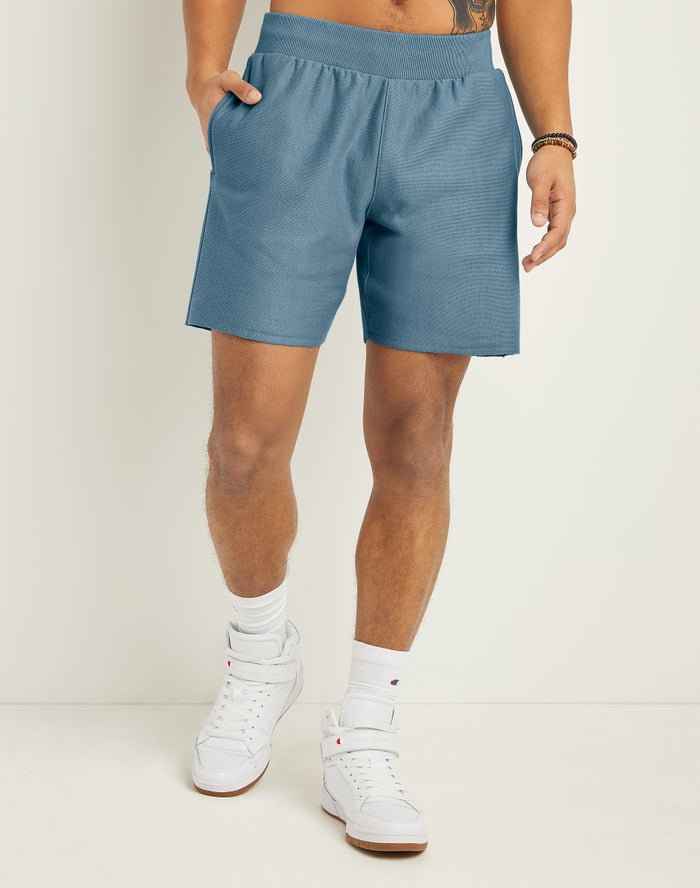 Champion Korte Broek Heren - Blauw - Reverse Weave Cut-Off ( 530146-OKL )